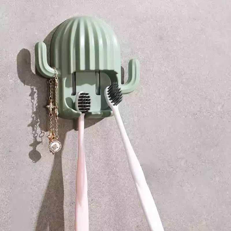 Self Adhesive Cactus Toothbrush Holder, Multifunction Toothbrush Organizer, Creative Drain Toothbrush Holder Hook, Wall Mounted Storage Box Self Adhesive Cactus Toothbrush Holder, Multifunction Toothbrush Organizer, Creative Drain Toothbrush Holder Hook, Wall Mounted Storage Box
